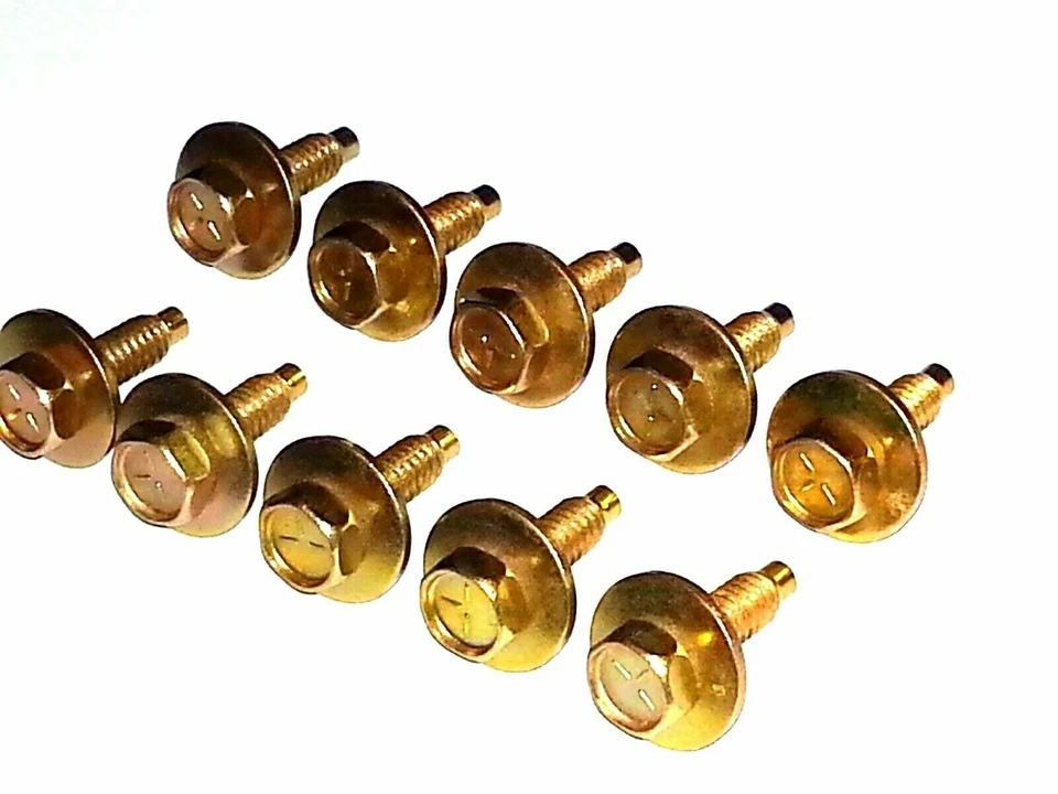 Ford Lincoln Mercury Factory Correct 1/4-20 Bolts With Correct Dog Point 10pcs P - Image 3 of 4