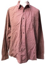 Haggar Generations Men's Button Up Shirt Red Color Size 2XL