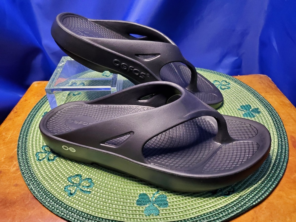 Oofos Ooriginal Flip Flops Mens Size 8 Gray‎ Comfort Recovery, Womens 10 Sandals OOFOS Original Flip Flop Men main image 3