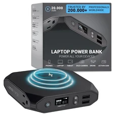 Omni 20+ Professional Premium Portable Power Bank with AC Outlet 20,000mAh/71...