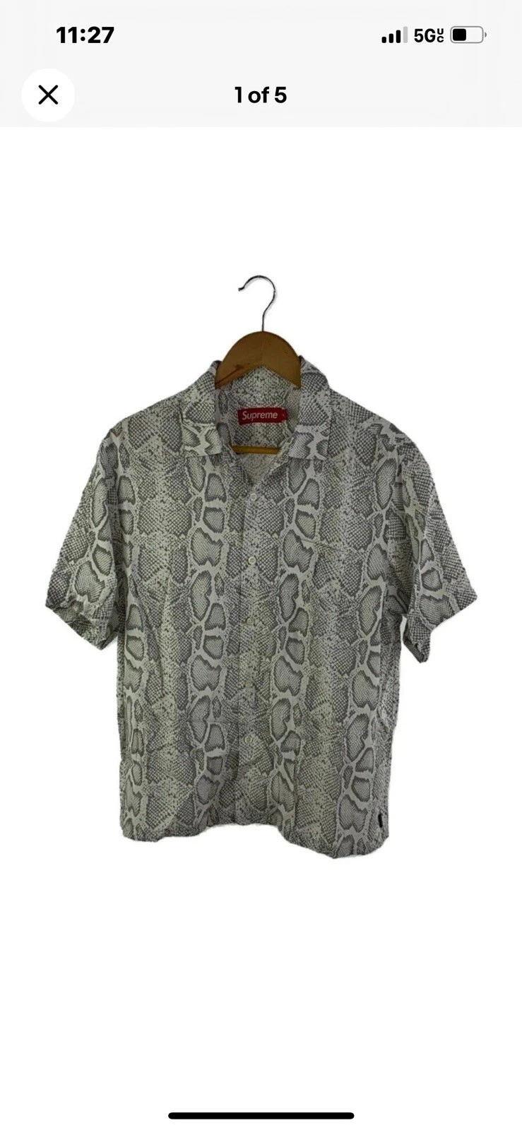 Chemise boutonnée imprimé animal suprême taille XXL