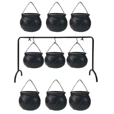 Cauldron 9 Bowl Cauldron Pot Serving Bowls On Rack Fun And Cute Multifunctional