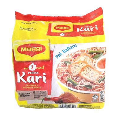 INSTANT NOODLE MAGGI TWO MINUTE CURRY (79G x 5 PACKS
