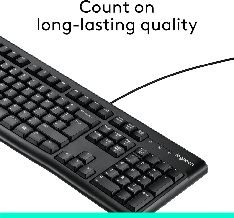 Logitech Keyboard K120 For Business Tastiera USB QWERTY US International Nero