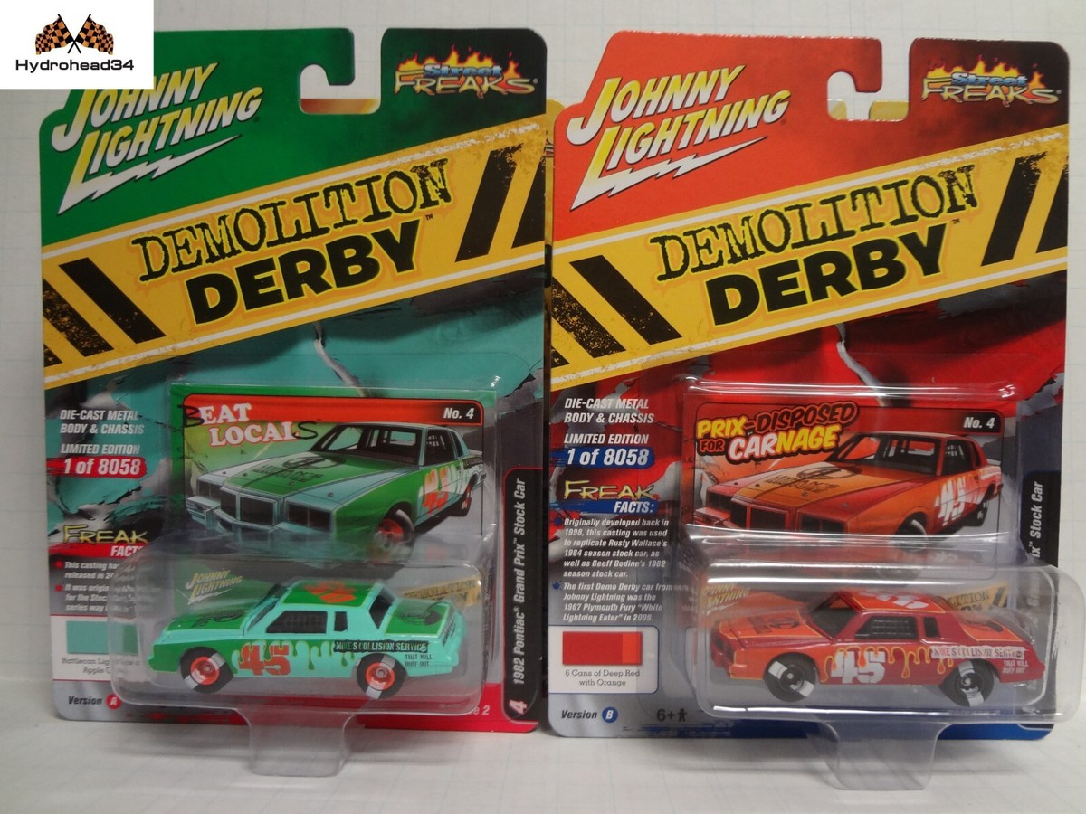 Johnny Lightning 1982 Pontiac Grand Prix Stock Car PAIR