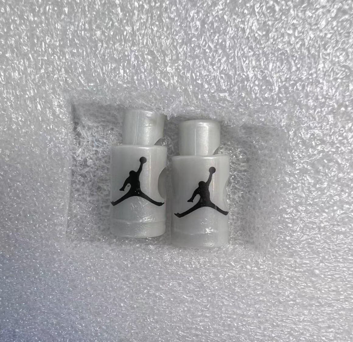 Nike Air Jordan VI Lace Locks Silver Grey Base Black Jumpman