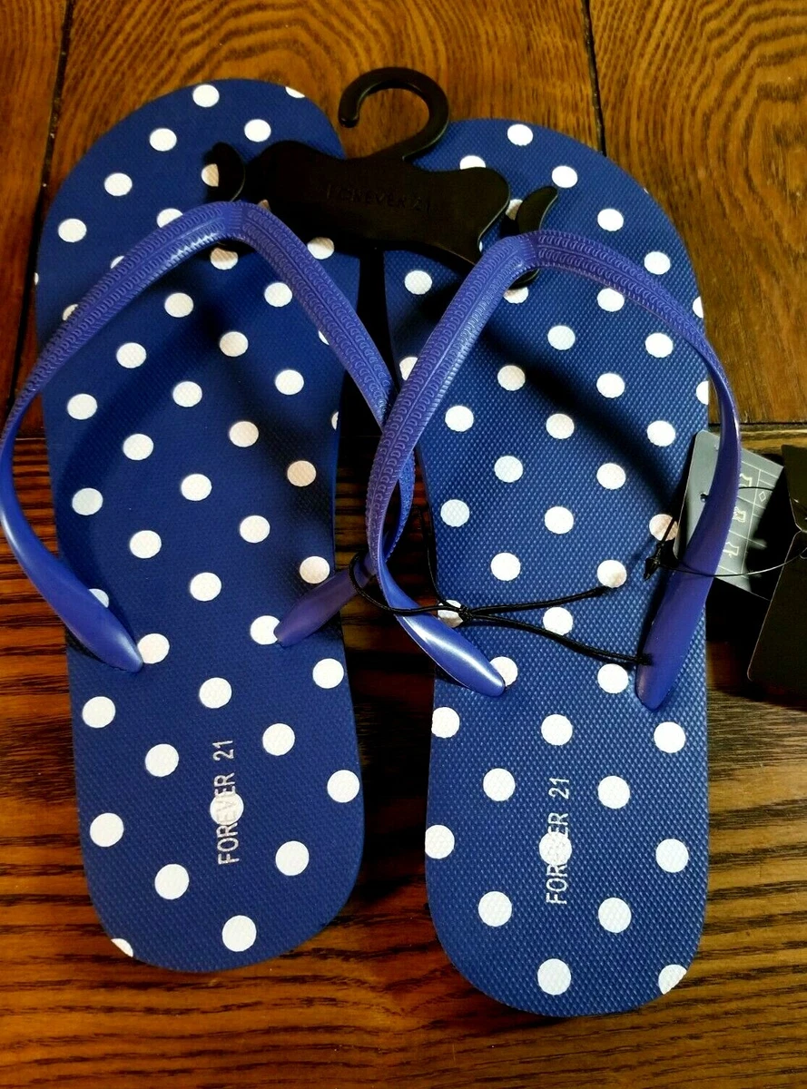 Polka dot flip flops clearance