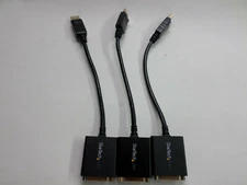  StarTech DisplayPort to DVI Video Adapter Converters | DP2VGA2  (Lot of 3) 