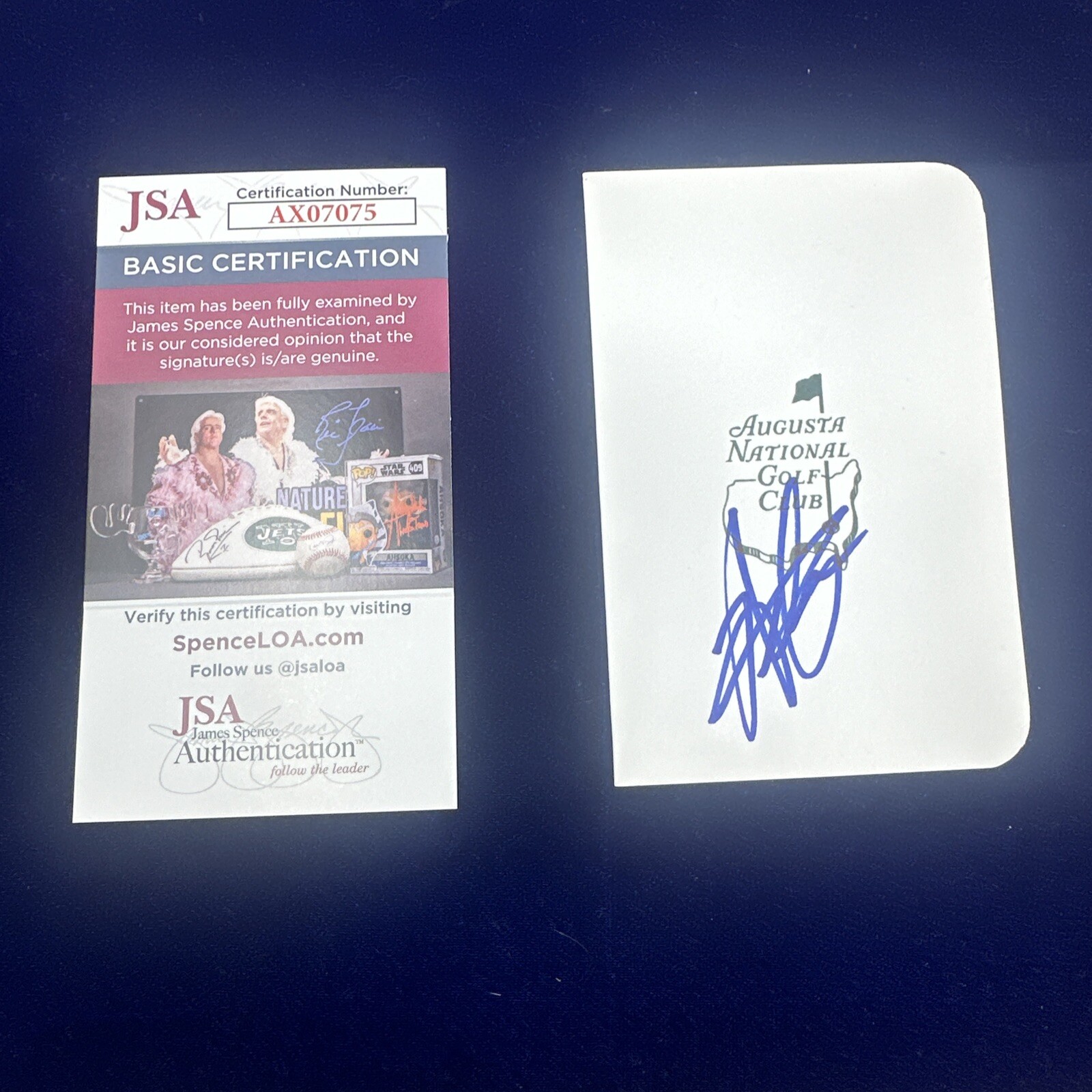 Hideki Matsuyama Autographed Signed Auto Masters Golf Scorecard JSA COA 