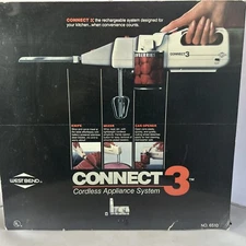 Vintage 1986 West Bend Connect 3 Cordless 3 In 1 Appliance System Under Cabinet
