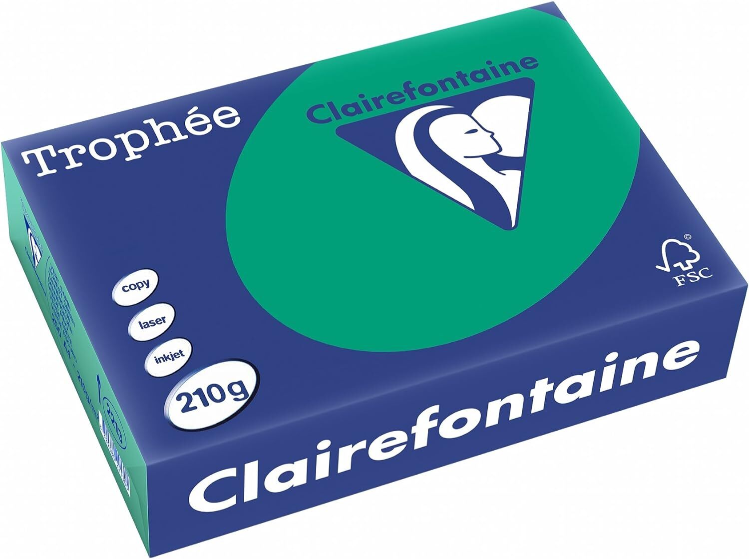 4 X Clairefontaine Kopierpapier Trophee A4 210g/qm Ve=250 Blatt Tannen