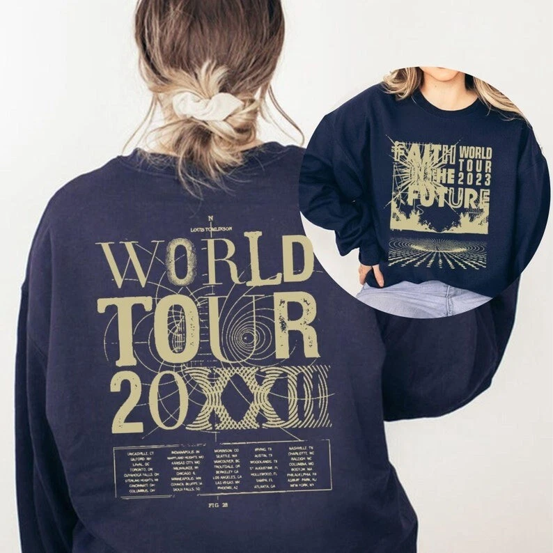 Faith In The Future World Tour Light Grey Hoodie - UK & Europe