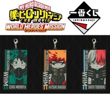 F/S My Hero Academia Ichibankuji Square Rubber Strap IZUKU - KATSUKI - SHOTO SET