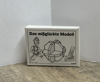 Bartl Mini German Mini Das Mibgluckte Modell The Failed Model Wood Puzzle New
