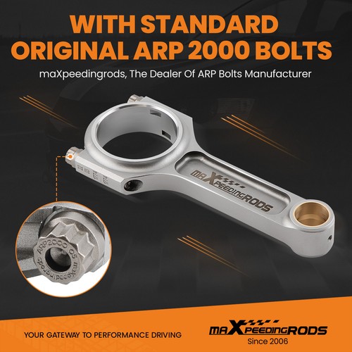 I-Beam Connecting Rods for Acura Integra GSR TypeR 94-01 Honda B18c1 B18c5 138mm - Picture 7 of 12