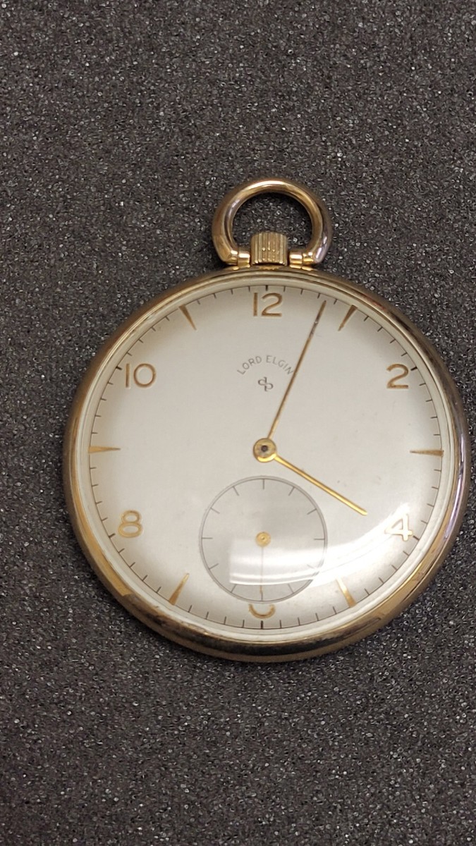Vintage Elgin Grade 543 Lord Elgin Pocket Watch Size 10s 21 Jewel
