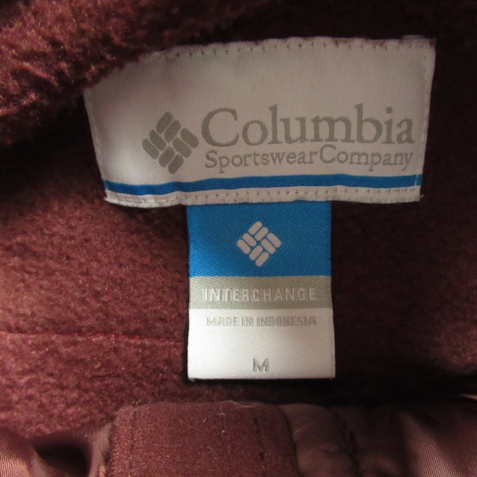 Jaqueta Columbia Feminina Manga Longa Média Zíper Completo Leve Bolsos Borgonha - Imagem 4 de 4