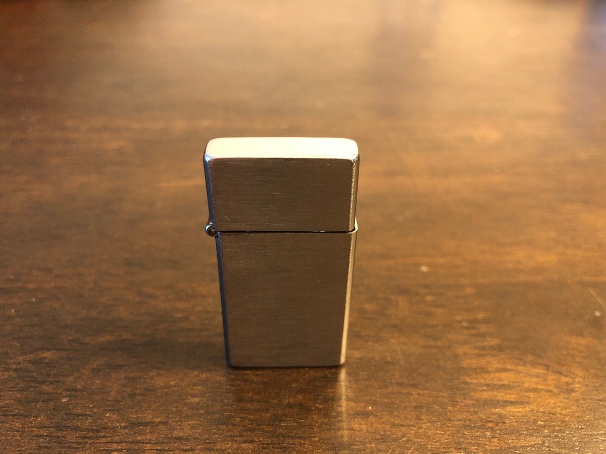 BARLOW LIGHTER | B-15 | MINIATURE | BRUSHED STEEL | NEW | BRANDED