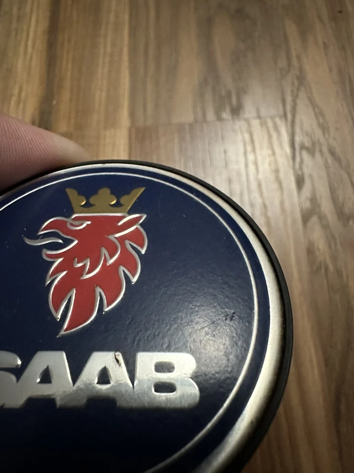 Tapacubos central de rueda de aluminio SAAB 9-3 9-5 5236294 Foto 2 de 4