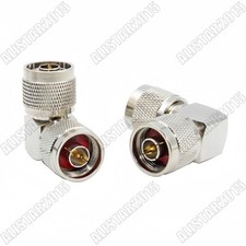 10x N Male Type to N Male Plug 90  right angle Adapter Connector N-N type Brass