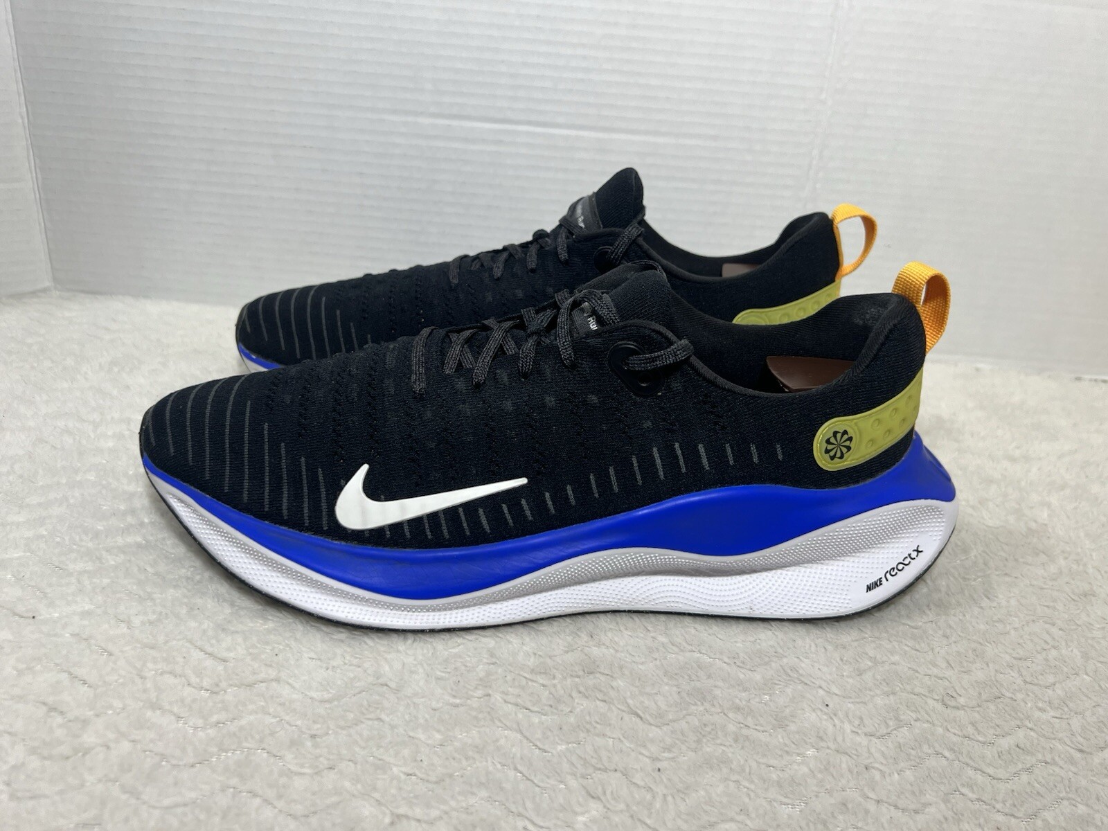 Nike ReactX Infinity Run 4 Men’s Size 12.5 Black blue Lace Up Sneaker DR2665-005