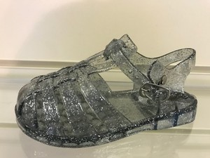 glitter beach sandals