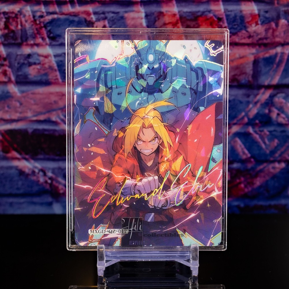 Edward Elric Card Full Metal MXGD Premium Gold Signature Rare Chase Foil CCG