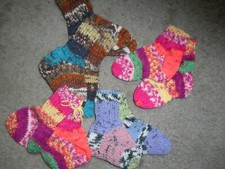 Handmade knitted socks