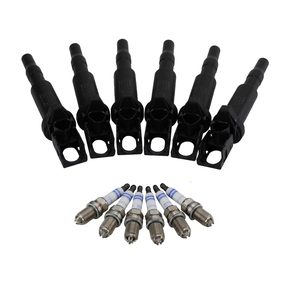 Комплект из 6 катушек зажигания и свечей зажигания Bosch (платина) для BMW E46 E83 325Ci X3 - Изображение 3 из 3
