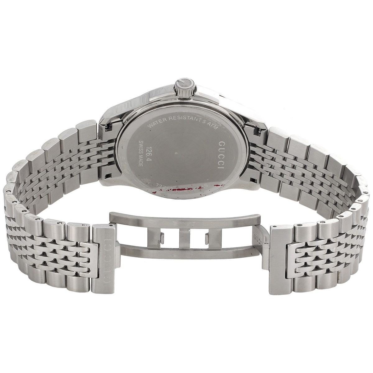 Gucci Ya126401 Genuine Diamond Watch Silver Dial G Timeless 38mm