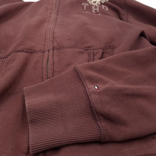 Tommy Hilfiger Rojo Borgoña Sudadera con Capucha Hombre Fo8 Talla M - Imagen 6 de 8