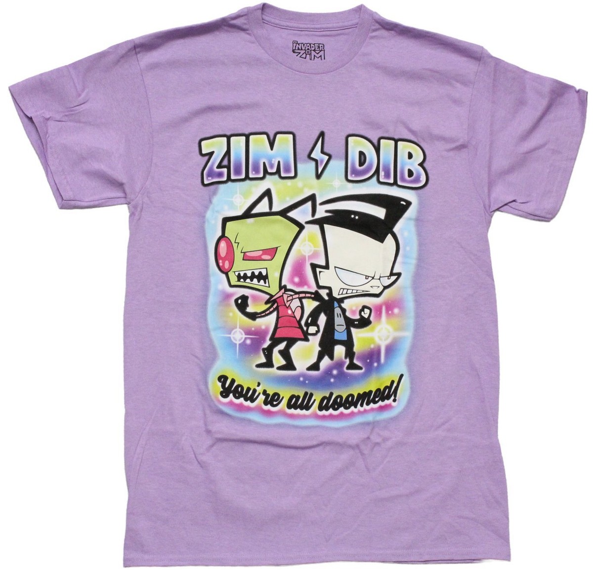 Invader Zim New Adult T-Shirt - Zim Dib 
