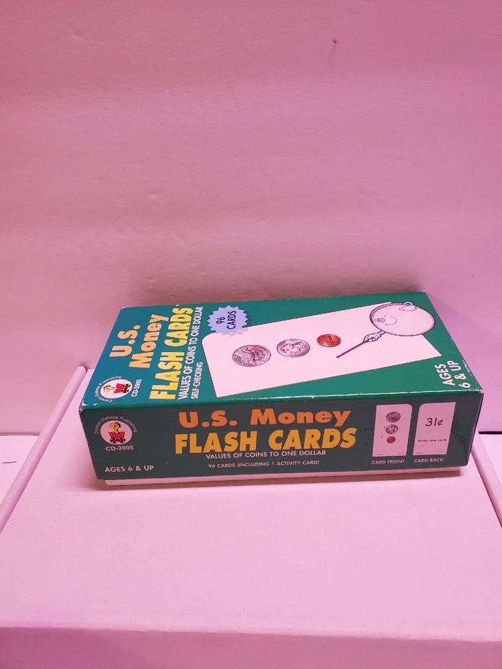 Carson-Dellosa Publishing moneda de dinero de Estados Unidos tarjetas flash 96 vista de práctica Foto 2 de 4