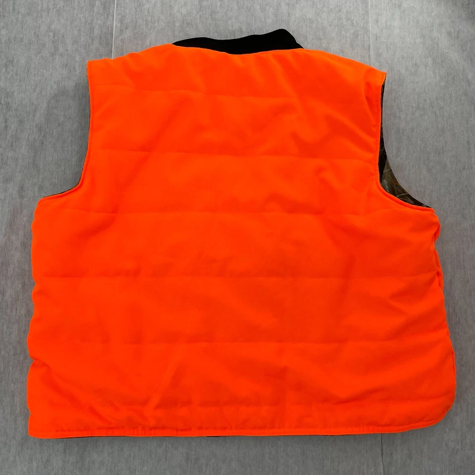 Bob Allen Vest Adult 2XL Camo Orange Reversible Realtree Shooting Hunting Mens - Image 4 of 4
