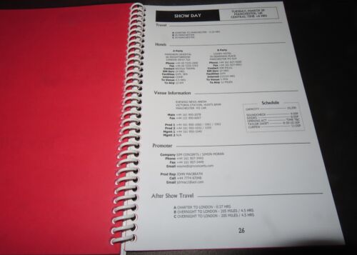 TAYLOR SWIFT Speak Now Tour EUROPE 2011 ITINERARY Rare Collectible TOUR INFO - Picture 9 of 13