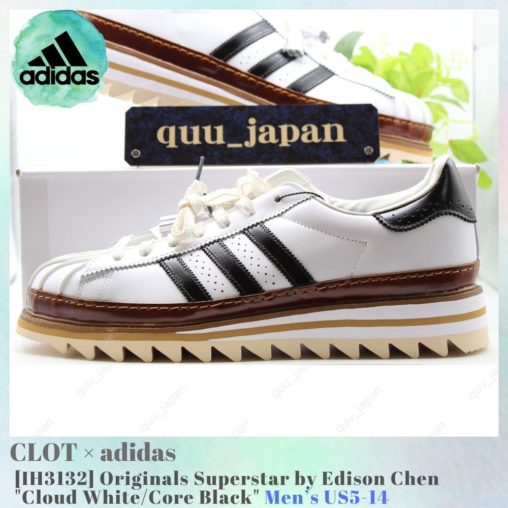CLOT × adidas Originals Superstar by Edison Chen White Black IH3132 Men's US5-14
