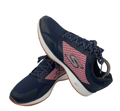 Skechers GO GOLF Eagle Range Women's Size 9.5 Shoes Cleats Navy/Pink 14864 EUC