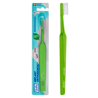 TEPE Implant Orthodontic Soft Toothbrush   Cleaning Implants & Fixed Braces 1Pk