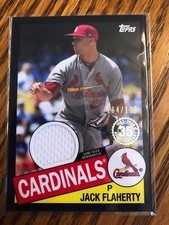 2020 Topps Series 2 1985 Relic Jersey Patch Black Parallel /199 Jack Flaherty JF