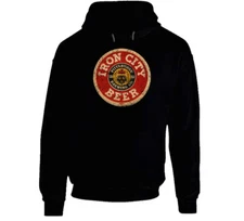 Iron City Beer Pittsburgh Brewing Worn Look Hoodie