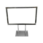11-1/4 x 7-1/4 Counter Cardframe Display Clothes Rack Fixture Sign Holder Chrome