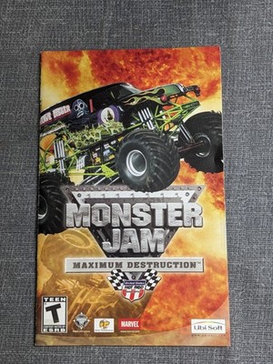 Monster Jam Maximum Destruction PS2 Manual Booklet Ubisoft Original OEM