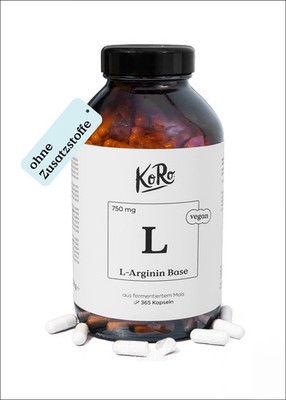 KoRo | L-Arginin Base aus Fermentation Kapseln 365 Stück