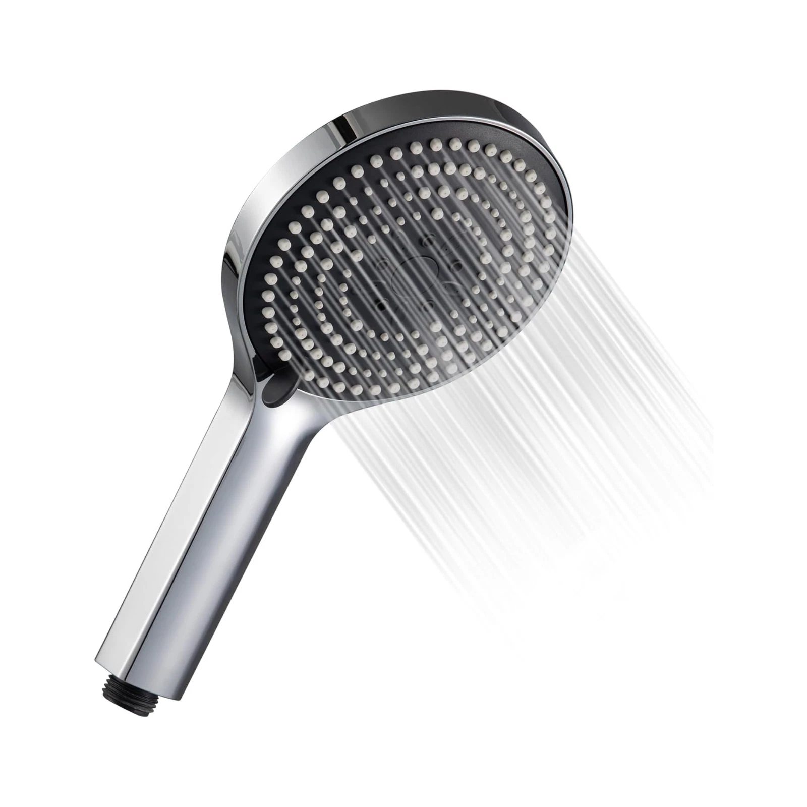 High Pressure Handheld Shower Head 6 Mode Spray Low Water Boost Chrome