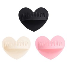 Silicone Hair Catcher For Shower Drain Prevents Clogs Heart Shape Designs