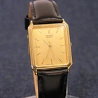 [N. MINT!] SEIKO QUARTZ 5Y31-5A30 80s Vintage Tank Dress Watch - Japan Model