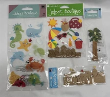 Jolee's Boutique~Fun At the Beach~4 Packs Dimensional Stickers~NEW!