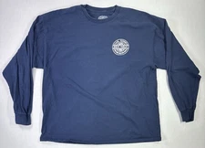 Vintage Mr Zog’s Sex Wax Long Sleeve T-Shirt Navy Blue 2XL Surf Skate Logo Tee