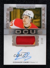 2024-25 Upper Deck Premier Focus 27/49 Connor Zary #PFP-CZ Patch Auto 1o4m