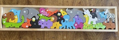 BeginAgain BGAI1305 Animal Parade A - Z Puzzle Floor  Assorted